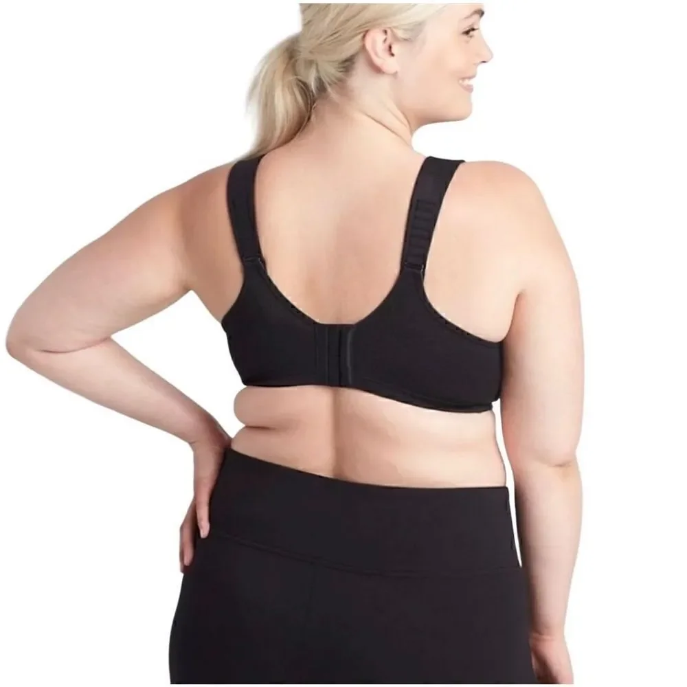 Livi active max support underwire gray high impact sports bra size 44DD